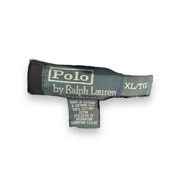 Polo Ralph Lauren Men's Cotton Sweater Navy XL One-Point Logo Shawl Collar - Picture 3 of 5